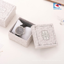 Personalizado caixas de papel de pulseira de apresentação de folha de prata por atacado china caixas de presente de jóias extravagantes